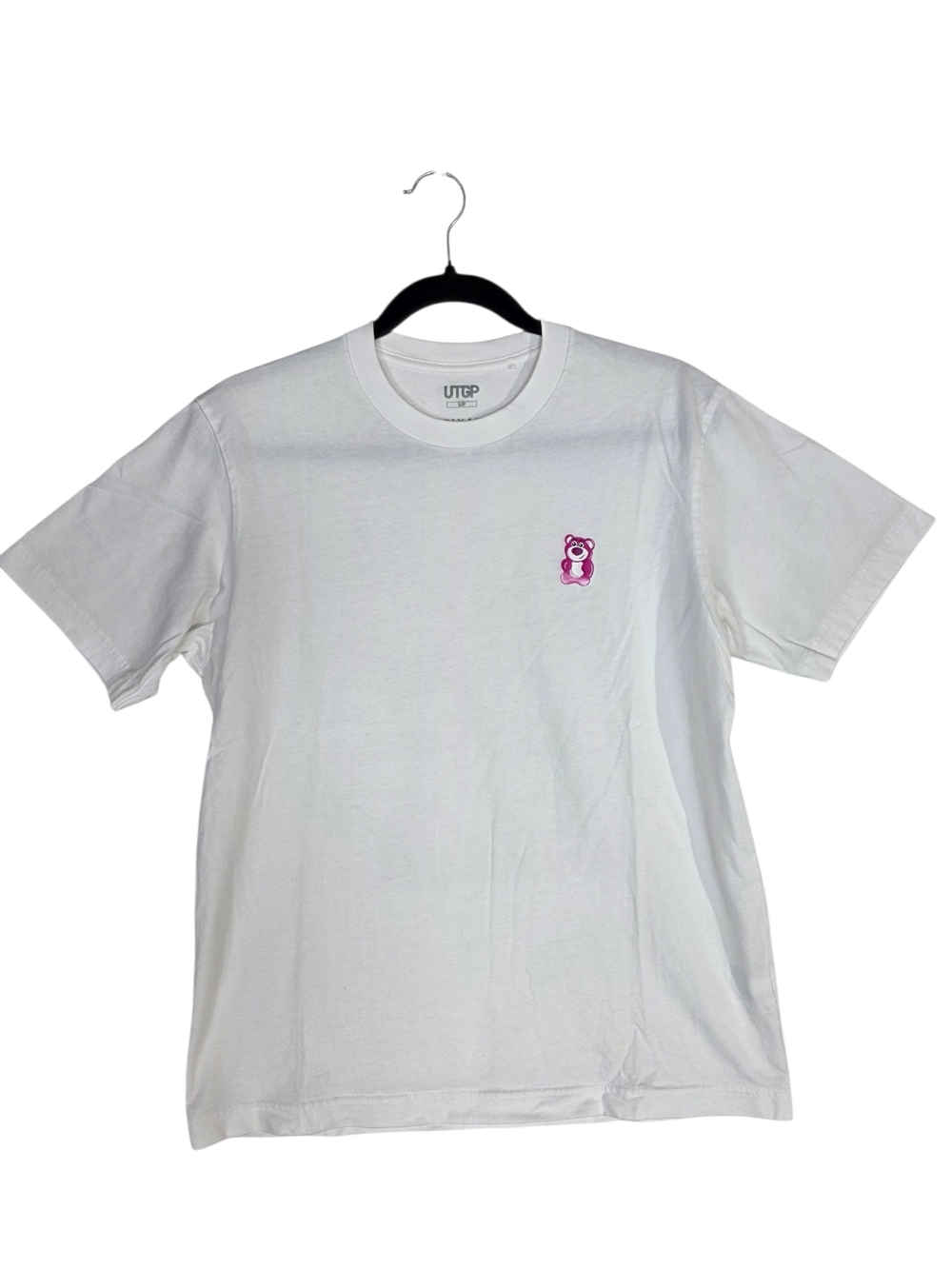 Pixar UTGP White Graphic Tee with Subtle Logo